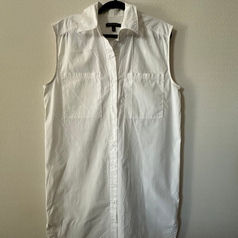 sleeveless shirt dress